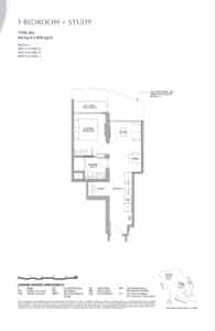Zyon Grand 1 Bedroom + Study Type A1s