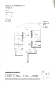 Zyon Grand 2 Bedroom Premium + Study Type BP2s