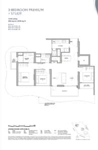 Zyon Grand 3 Bedroom Premium + Study Type CP2s